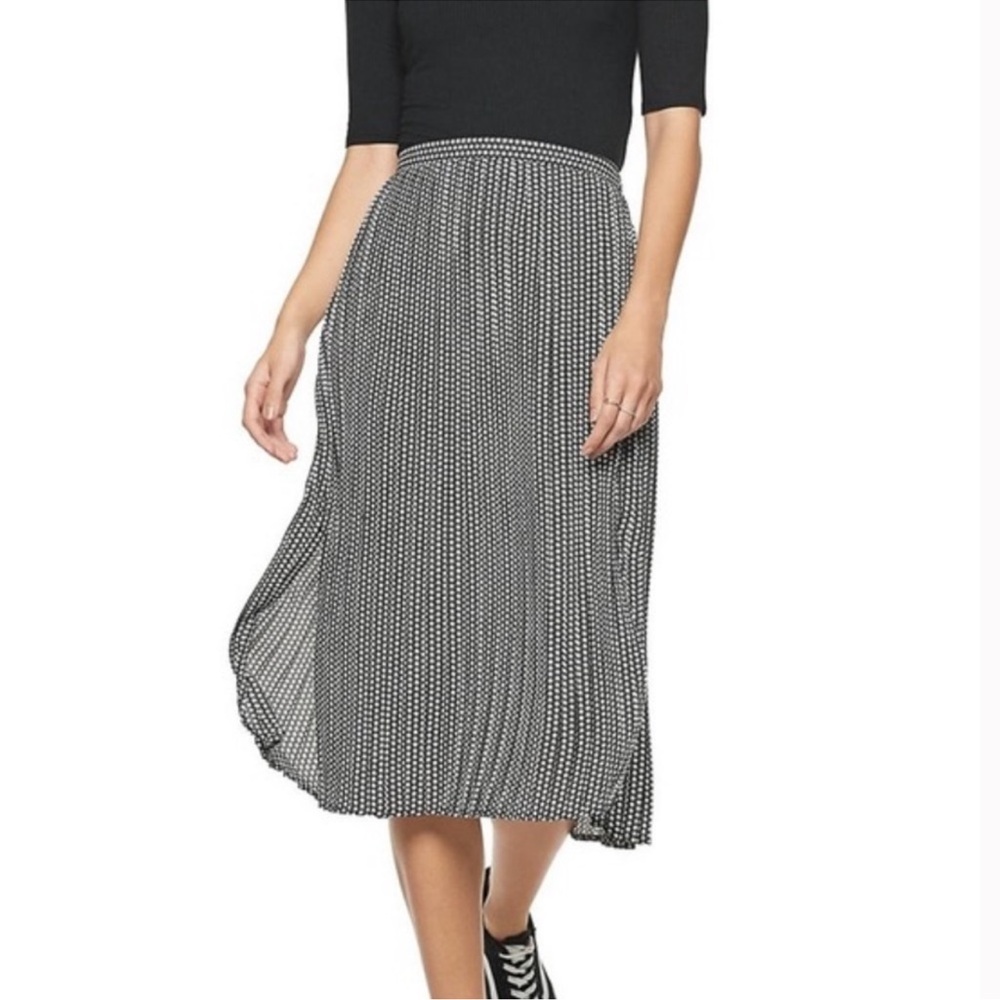 POPSUGAR Pleated A-Line Midi
